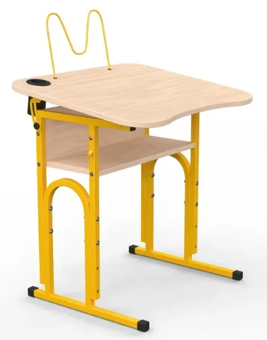 Стіл учнівський 05 №4-6/700х500 рег.нахил без полиці МФ Вересень